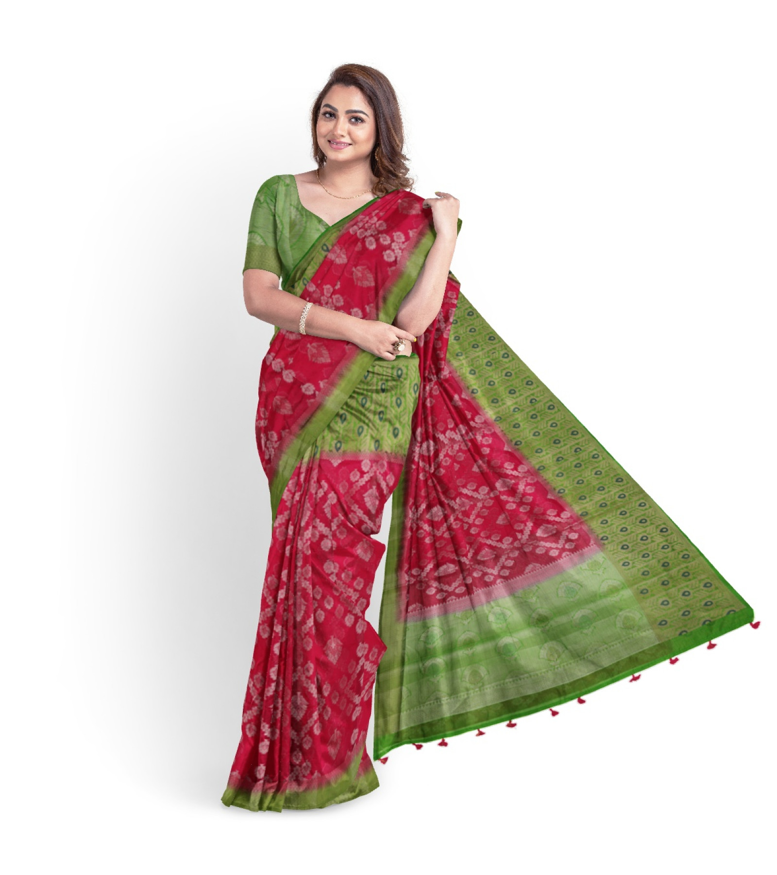 Exclusive Silver Tissue Kanjivaram Saree by Abaranji  